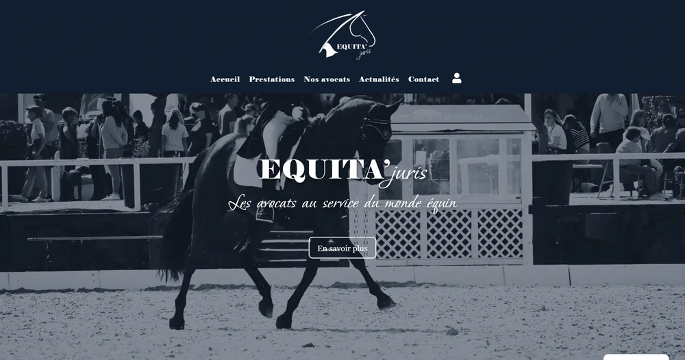 Capture d'écran du site web Equitajuris.com